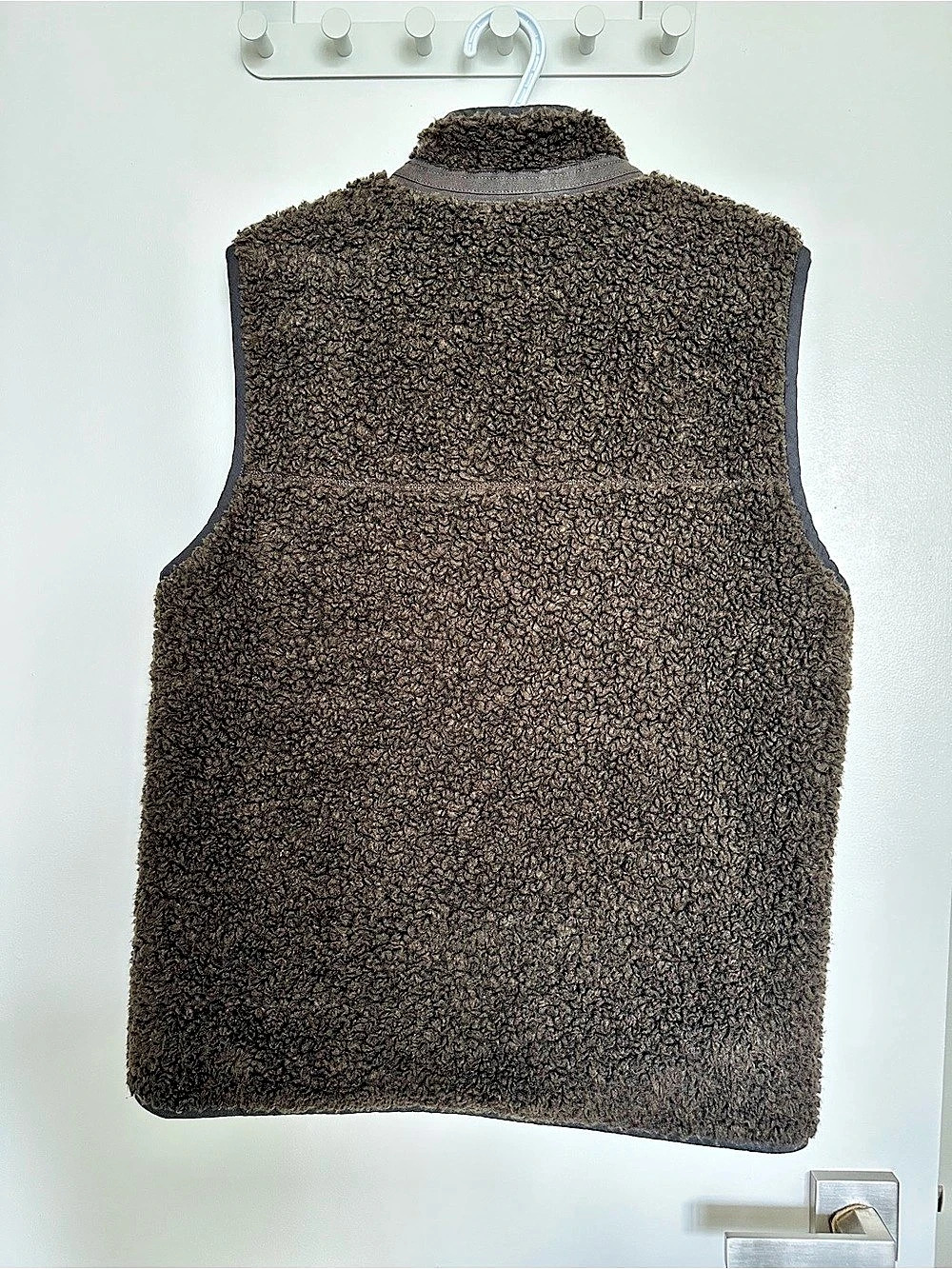 Abercrombie & Fitch Fleece Vest Brown & Blue Size Large